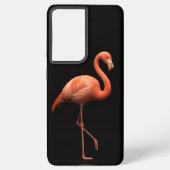 Black 4 Luxe Galaxy S21 Plus, Pink Flamingo Samsung Galaxyケース (裏面)