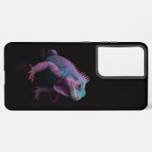 Black 4 Luxe Galaxy S21 Plus, Pink Iguana Samsung Galaxyケース (裏面横)