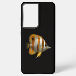 Black 4 Luxe Galaxy S21 Plus, Reef Buttterflyfish Samsung Galaxy S21+ケース