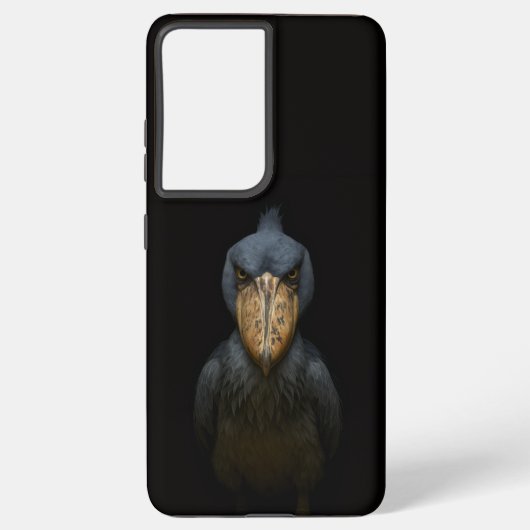 Black 4 Luxe Galaxy S21 Plus, Shoebill Bird Samsung Galaxyケース (裏面)