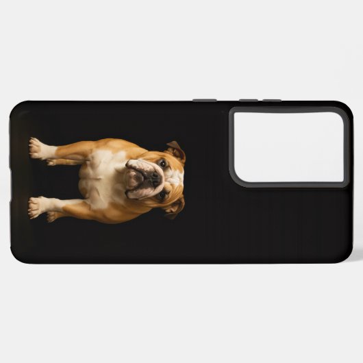 Black 4 Luxe Galaxy S21 Plus, Stamina Bulldog Samsung Galaxyケース (裏面横)