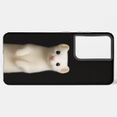 Black 4 Luxe Galaxy S21 Plus, Stylish Ermine Samsung Galaxyケース (裏面横)