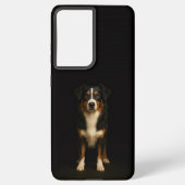Black 4 Luxe Galaxy S21 Ultra, Australian Shepherd Samsung Galaxyケース (裏面)