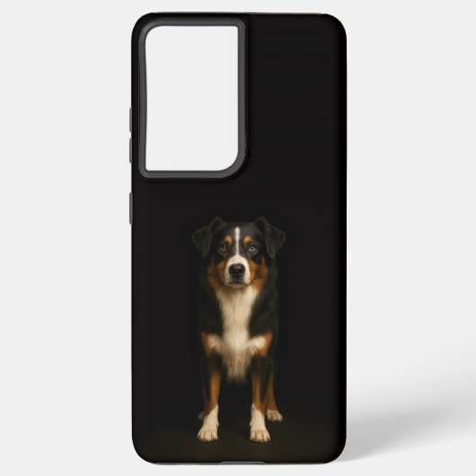 Black 4 Luxe Galaxy S21 Ultra, Australian Shepherd Samsung Galaxyケース (裏面)