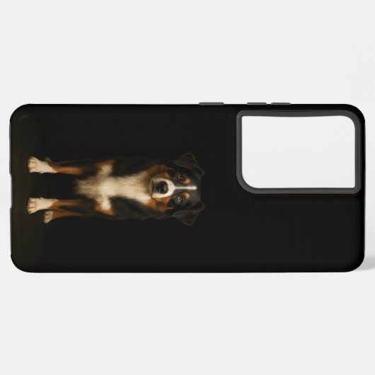 Black 4 Luxe Galaxy S21 Ultra, Australian Shepherd Samsung Galaxyケース (左側面)