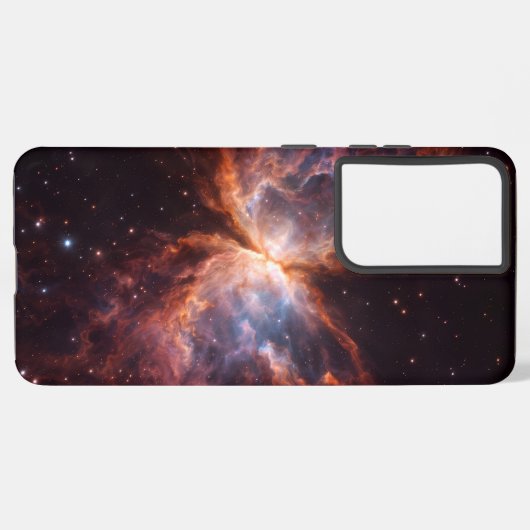 Black 4 Luxe Galaxy S21 Ultra, Butterfly Nebula Samsung Galaxyケース (左側面)