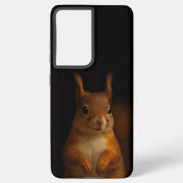 Black 4 Luxe Galaxy S21 Ultra Case, Red Squirrel Samsung Galaxy S21 Ultraケース