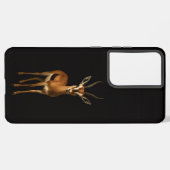 Black 4 Luxe Galaxy S21 Ultra, Elegant Gazella Samsung Galaxyケース (左側面)