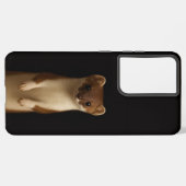 Black 4 Luxe Galaxy S21 Ultra, Elegant Weasel Samsung Galaxyケース (左側面)