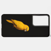 Black 4 Luxe Galaxy S21 Ultra, Golden Parakeet Samsung Galaxyケース (左側面)