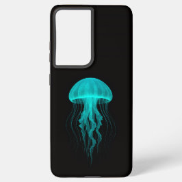 Black 4 Luxe Galaxy S21 Ultra, Green Jellyfish Samsung Galaxy S21 Ultraケース