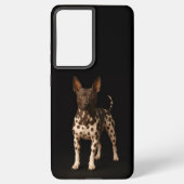Black 4 Luxe Galaxy S21 Ultra, Hairless Terrier Samsung Galaxyケース (裏面)