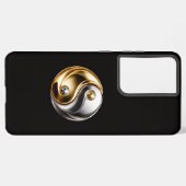 Black 4 Luxe Galaxy S21 Ultra, Harmony Yin Yang Samsung Galaxyケース (左側面)