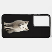 Black 4 Luxe Galaxy S21 Ultra, Ivory Arctic Fox Samsung Galaxyケース (左側面)