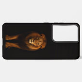 Black 4 Luxe Galaxy S21 Ultra, Majestic Lion Samsung Galaxyケース (左側面)