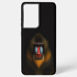 Black 4 Luxe Galaxy S21 Ultra, Mandrill Monkey Samsung Galaxy S21 Ultraケース