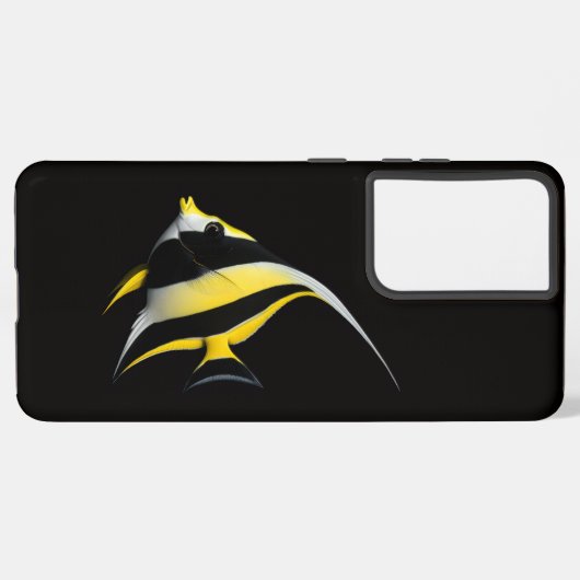 Black 4 Luxe Galaxy S21 Ultra, Moorish Idol Samsung Galaxyケース (左側面)