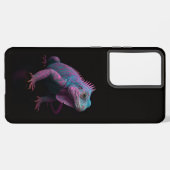 Black 4 Luxe Galaxy S21 Ultra, Pink Iguana Samsung Galaxyケース (左側面)