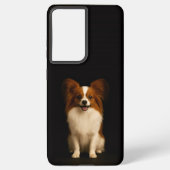 Black 4 Luxe Galaxy S21 Ultra, Refined Papillon Samsung Galaxyケース (裏面)