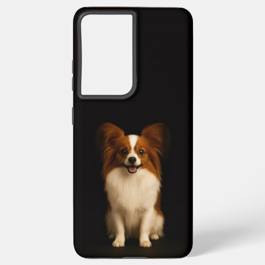 Black 4 Luxe Galaxy S21 Ultra, Refined Papillon Samsung Galaxyケース (裏面)