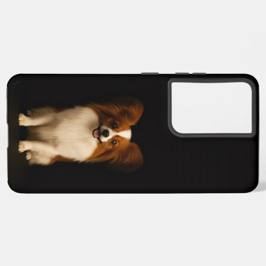 Black 4 Luxe Galaxy S21 Ultra, Refined Papillon Samsung Galaxyケース (左側面)