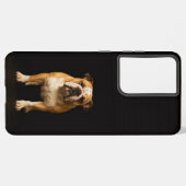 Black 4 Luxe Galaxy S21 Ultra, Stamina Bulldog Samsung Galaxyケース (左側面)