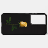 Black 4 Luxe Galaxy S21 Ultra, Sunlit Yellow Rose Samsung Galaxyケース (左側面)