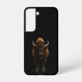Black 4 Luxe Galaxy S22 Case, American Bison Samsung Galaxy S22ケース