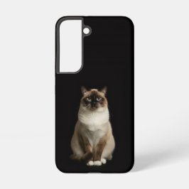 Black 4 Luxe Galaxy S22 Case, Birmanese Cat Samsung Galaxy S22ケース