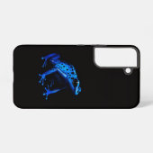 Black 4 Luxe Galaxy S22 Case, Blue Frog Samsung Galaxyケース (裏面横)