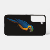 Black 4 Luxe Galaxy S22 Case, Blue Yellow Macaw Samsung Galaxyケース (裏面横)