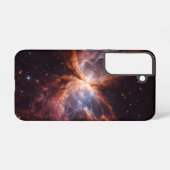 Black 4 Luxe Galaxy S22 Case, Butterfly Nebula Samsung Galaxyケース (裏面横)