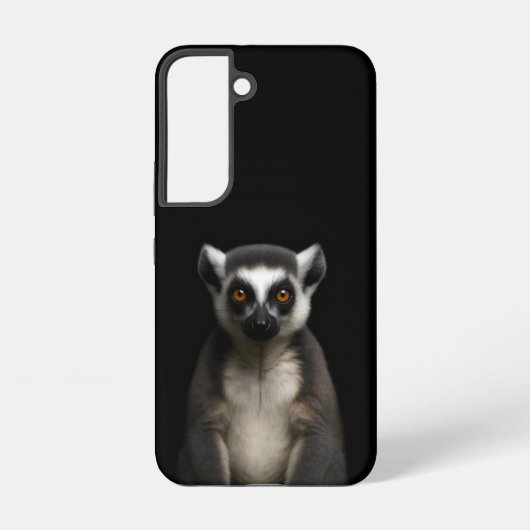 Black 4 Luxe Galaxy S22 Case, Gentle Lemur Samsung Galaxyケース (裏面)