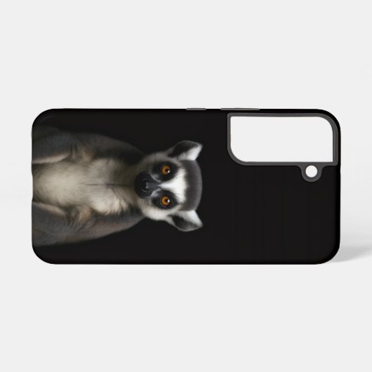 Black 4 Luxe Galaxy S22 Case, Gentle Lemur Samsung Galaxyケース (裏面横)