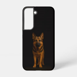 Black 4 Luxe Galaxy S22 Case, German Shepherd Samsung Galaxy S22ケース