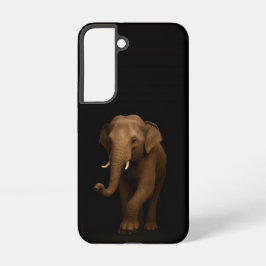 Black 4 Luxe Galaxy S22 Case, Indian Elephant Samsung Galaxy S22ケース