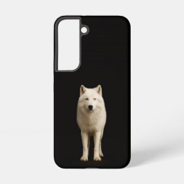 Black 4 Luxe Galaxy S22 Case, Ivory Arctic Wolf Samsung Galaxy S22ケース