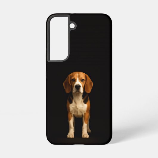 Black 4 Luxe Galaxy S22 Case, Kind Beagle Samsung Galaxyケース (裏面)