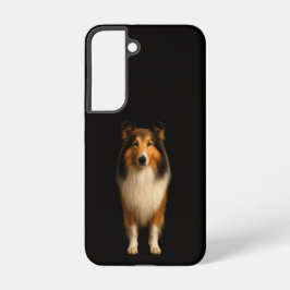 Black 4 Luxe Galaxy S22 Case, Loyal Collie Dog Samsung Galaxy S22ケース