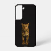 Black 4 Luxe Galaxy S22 Case, Majestic Leopard Samsung Galaxyケース (裏面)