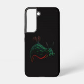 Black 4 Luxe Galaxy S22 Case, Neon Sea Slug Samsung Galaxyケース (裏面)