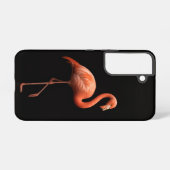 Black 4 Luxe Galaxy S22 Case, Pink Flamingo Samsung Galaxyケース (裏面横)