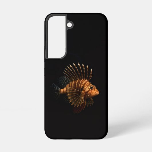 Black 4 Luxe Galaxy S22 Case, Red Lionfish Samsung Galaxyケース (裏面)