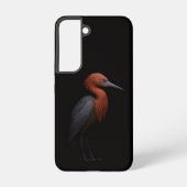 Black 4 Luxe Galaxy S22 Case, Reddish Egret Samsung Galaxyケース (裏面)