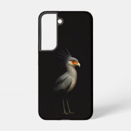 Black 4 Luxe Galaxy S22 Case, Secretarybird Samsung Galaxy S22ケース