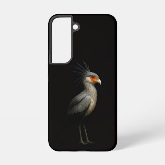 Black 4 Luxe Galaxy S22 Case, Secretarybird Samsung Galaxyケース (裏面)