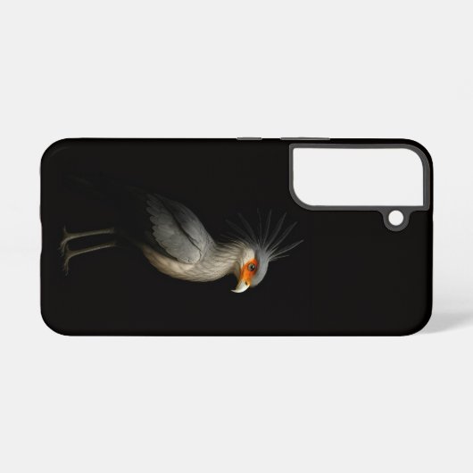 Black 4 Luxe Galaxy S22 Case, Secretarybird Samsung Galaxyケース (裏面横)