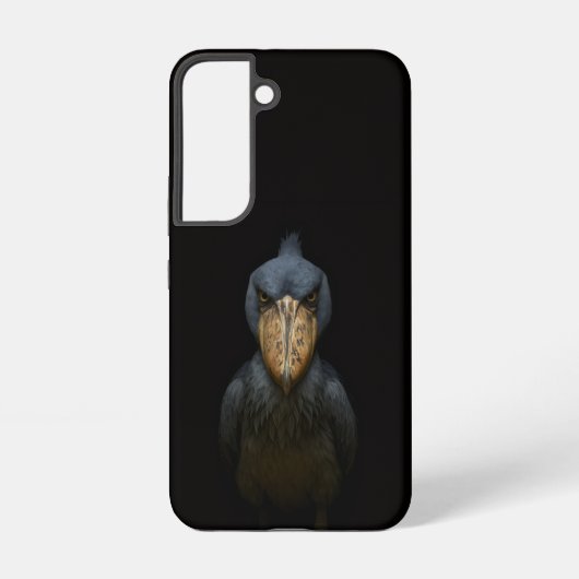 Black 4 Luxe Galaxy S22 Case, Shoebill Exotic Bird Samsung Galaxyケース (裏面)