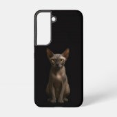 Black 4 Luxe Galaxy S22 Case, Sphynx Cat Samsung Galaxyケース (裏面)