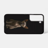 Black 4 Luxe Galaxy S22 Case, Sphynx Cat Samsung Galaxyケース (裏面横)